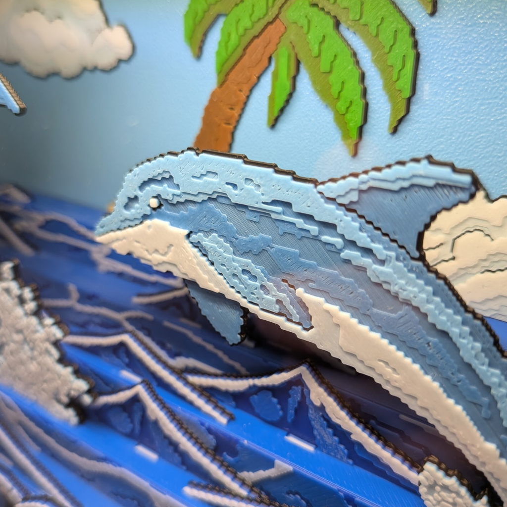 Dauphin des vagues Contes & Pixels